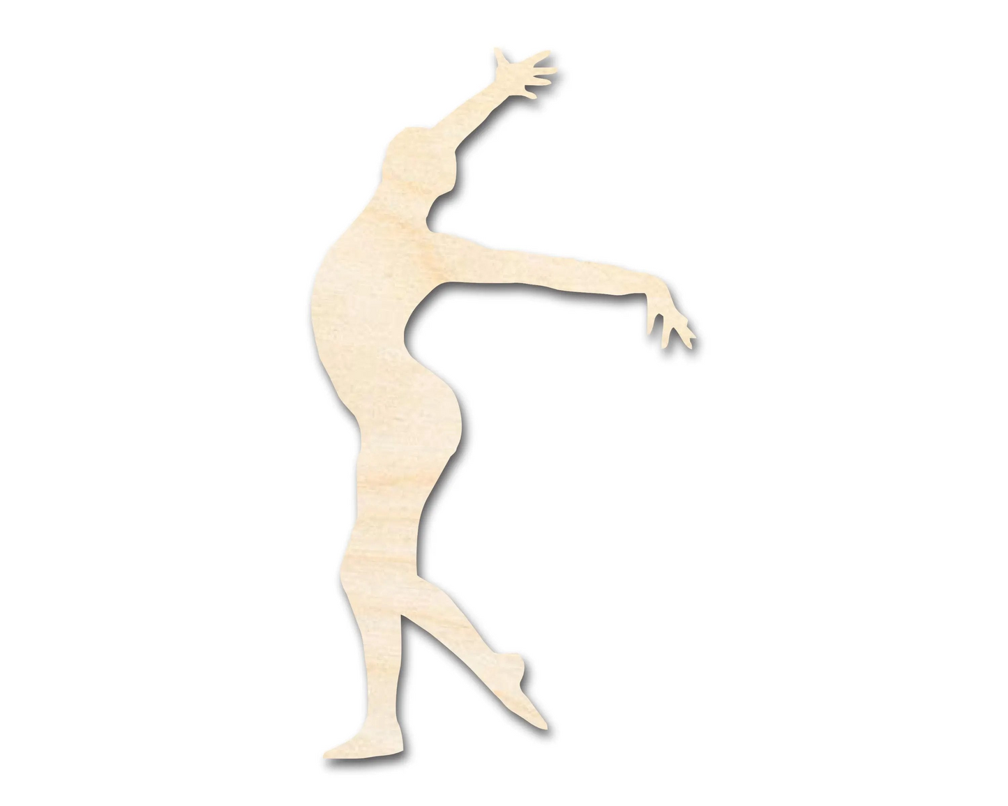Unfinished Wood Gymnast Pose Shape | DIY Craft Cutout | up to 46" DIY