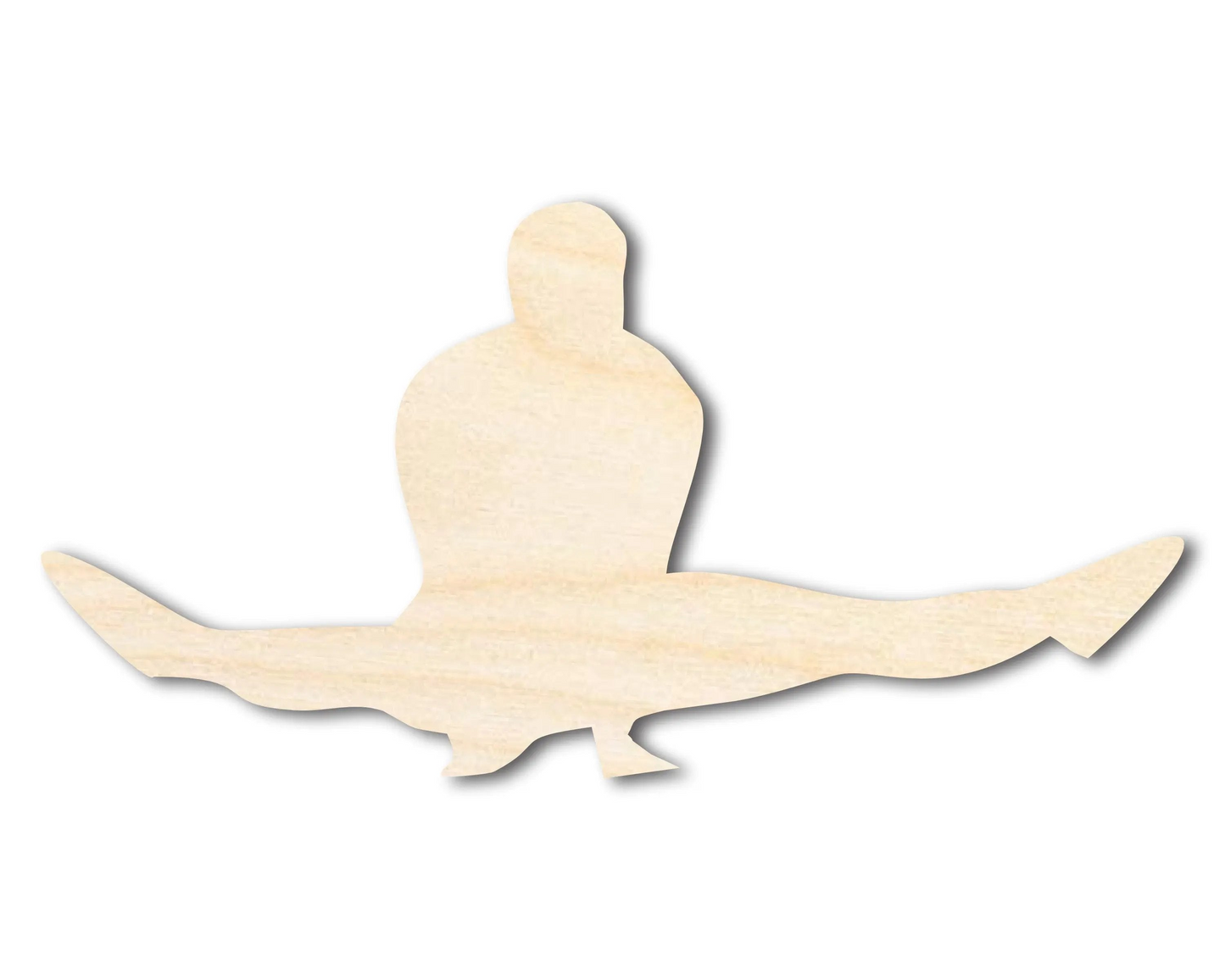 Unfinished Wood Gymnast Press Up Shape | DIY Craft Cutout | up to 46" DIY