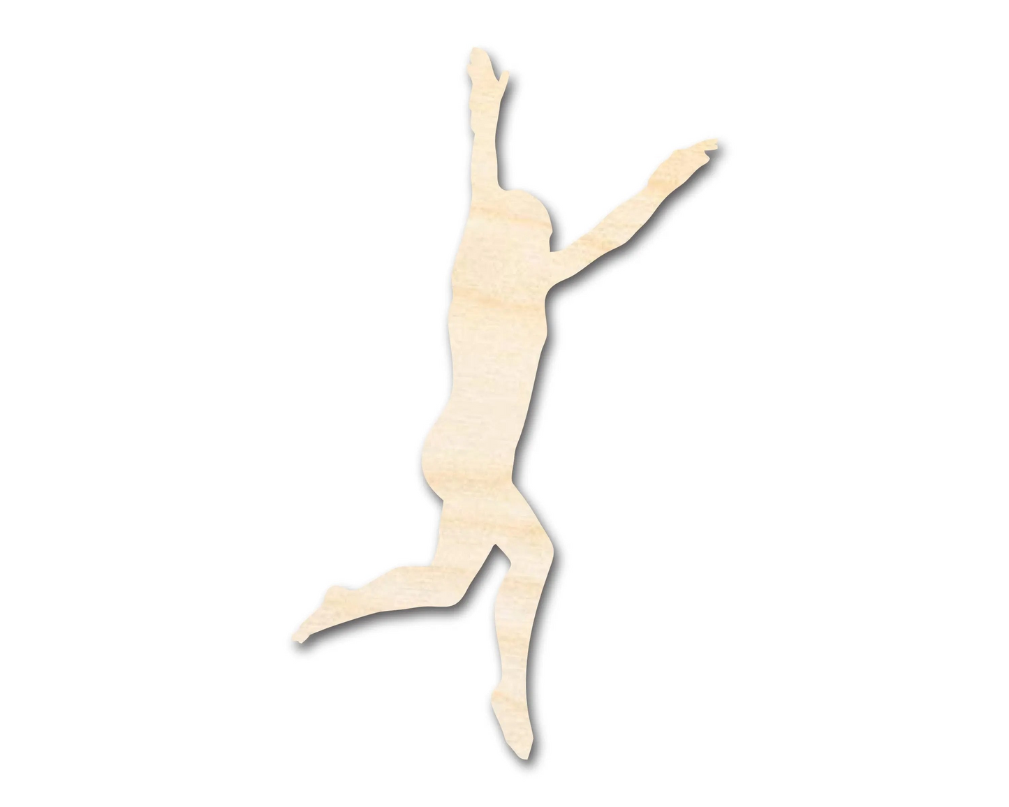Unfinished Wood Gymnast Roundoff Shape | DIY Craft Cutout | up to 46" DIY