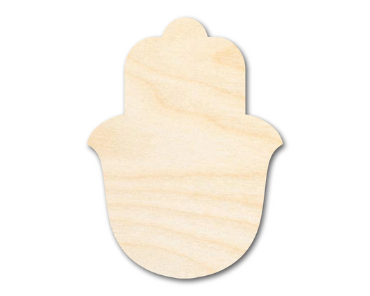 Bigger Better | Unfinished Wood Hamsa Shape |  DIY Craft Cutout