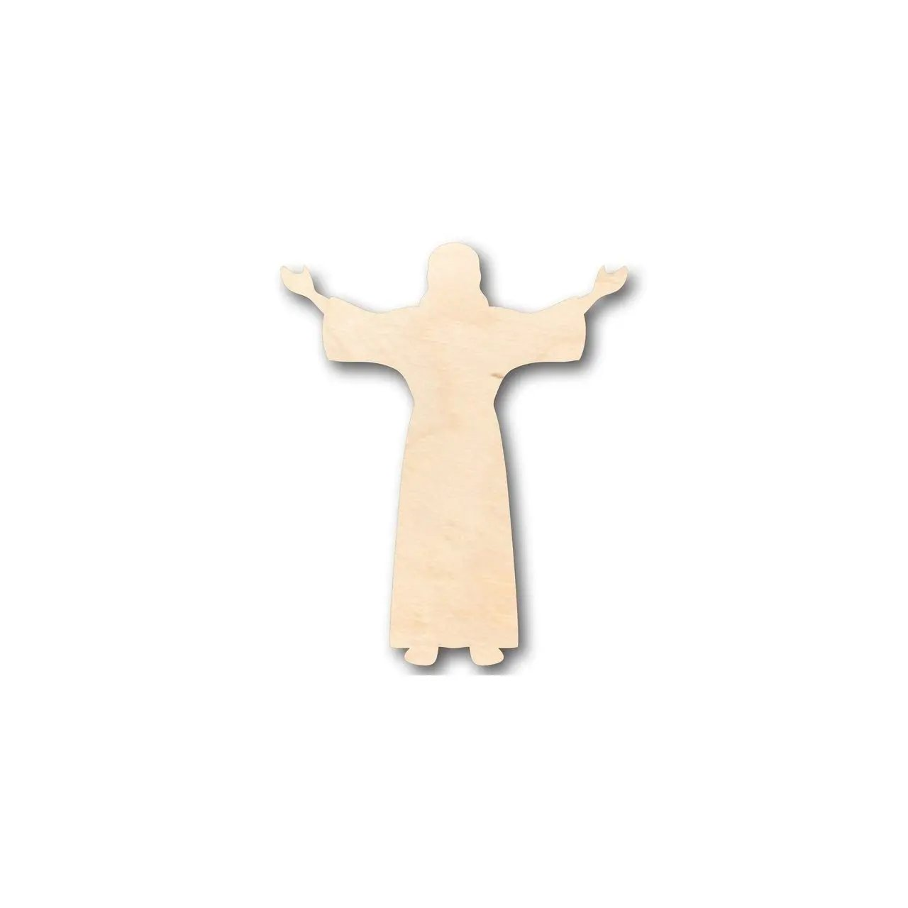 Unfinished Wood Jesus Preaching Shape - Easter - Christian - Craft - up to 46" DIY