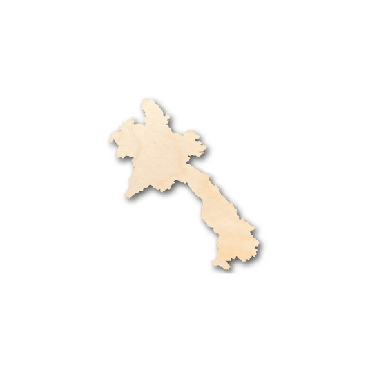 Unfinished Wood Laos Shape - Country - Craft - up to 46" DIY