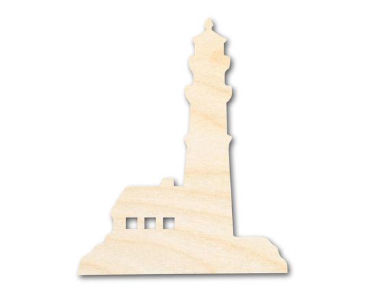 Unfinished Wood Lighthouse Silhouette - Craft - up to 46" DIY