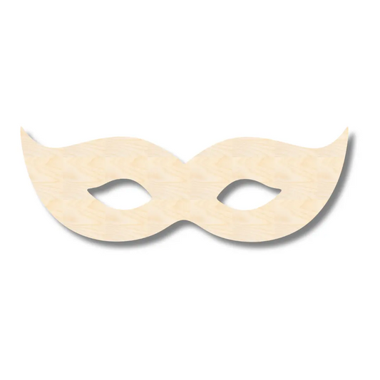 Bigger Better | Unfinished Wood Mardi Gras Mask Shape | DIY Craft Cutout |