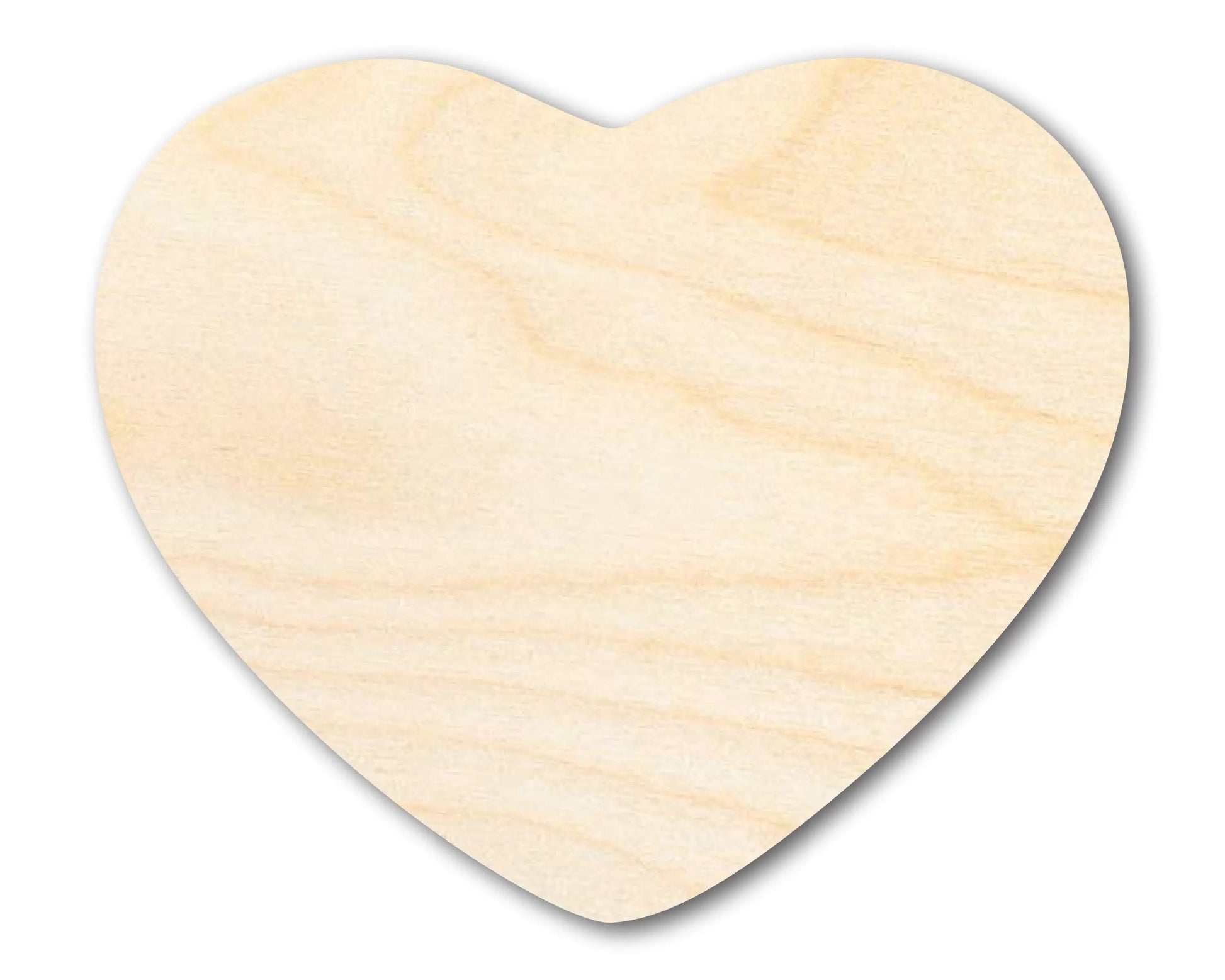 Unfinished Wood Marshmallow Heart Silhouette - Craft - up to 46" DIY