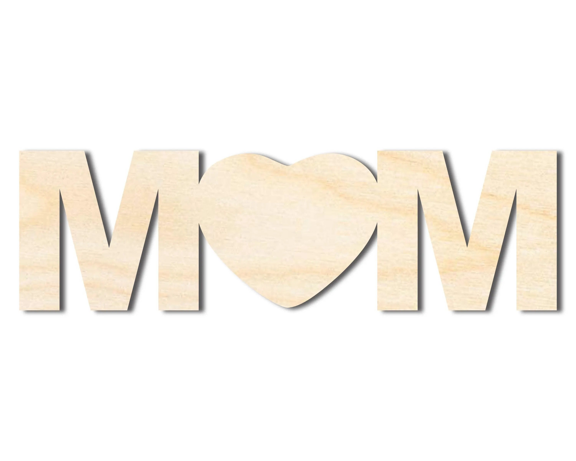 Bigger Better | Unfinished Wood Mom Cutout |  DIY Craft Cutout