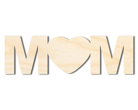 Bigger Better | Unfinished Wood Mom Cutout |  DIY Craft Cutout