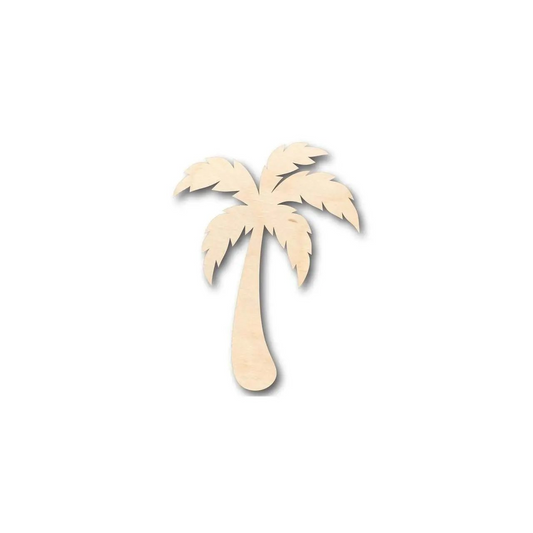 Unfinished Wood Palm Tree Shape - Beach - Tropical - Craft - up to 46" DIY