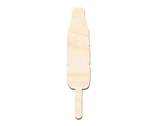 Bigger Better | Unfinished Wood Patriotic Popsicle Shape |  DIY Craft Cutout