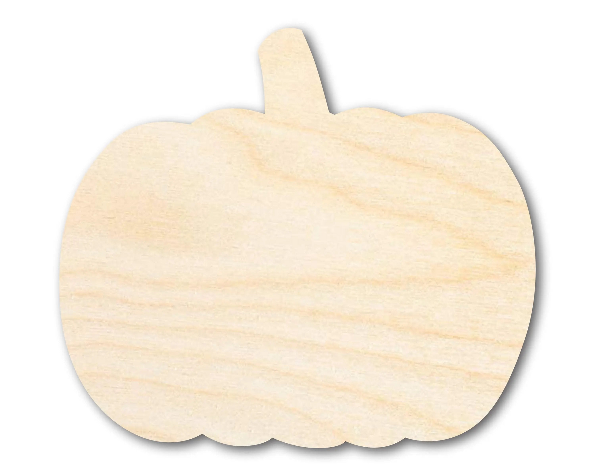 Bigger Better | Unfinished Wood Pumpkin Silhouette |  DIY Craft Cutout