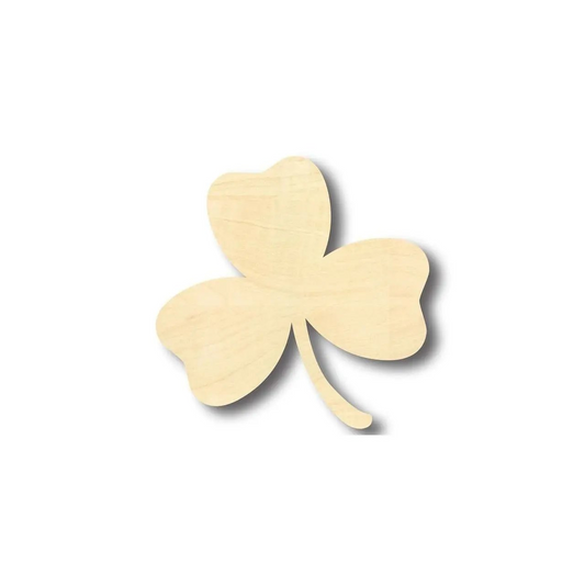 Unfinished Wood Shamrock Shape - St Patrick's - Craft - up to 46" DIY
