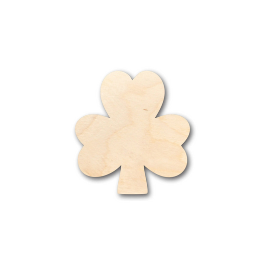 Unfinished Wood Simple Shamrock Shape - Craft - up to 46" DIY