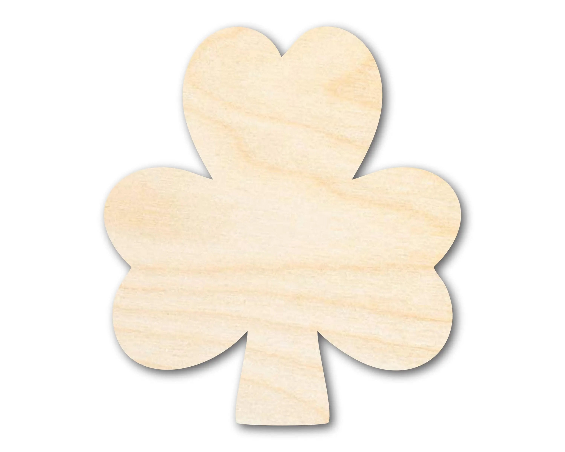 Bigger Better | Unfinished Wood Simple Shamrock Shape | DIY Craft Cutout |