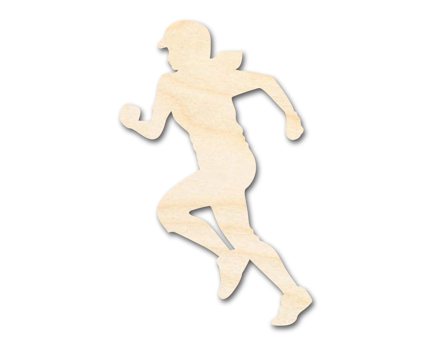 Unfinished Wood Softball Player Silhouette | DIY Sports Craft Cutout | up to 46" DIY