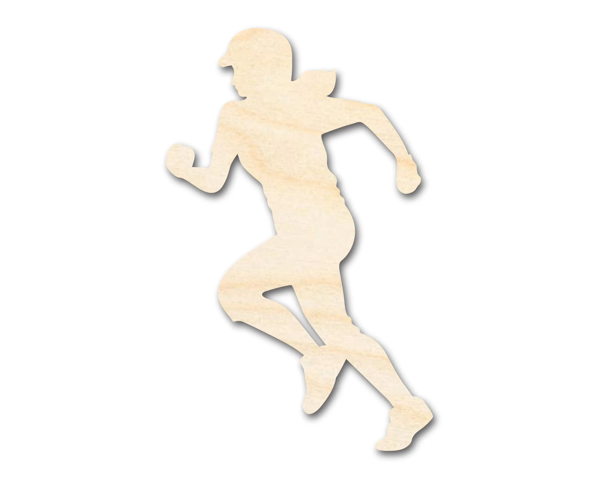 Unfinished Wood Softball Player Silhouette | DIY Sports Craft Cutout | up to 46" DIY