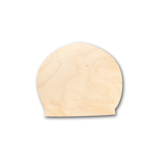 Unfinished Wood Swim Cap Shape - Craft - up to 46" DIY