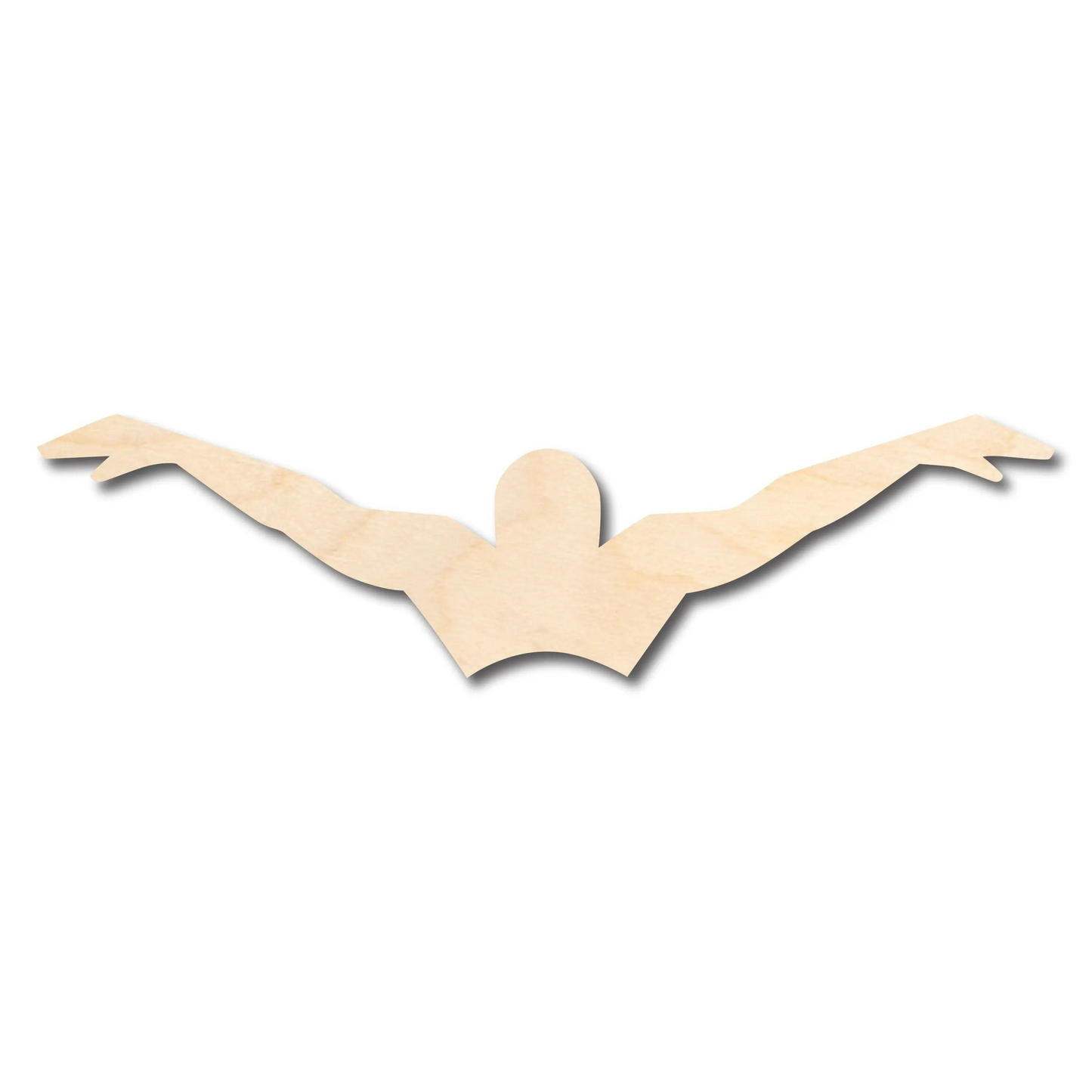 Unfinished Wood Swimming Butterfly Shape - Craft - up to 46" DIY