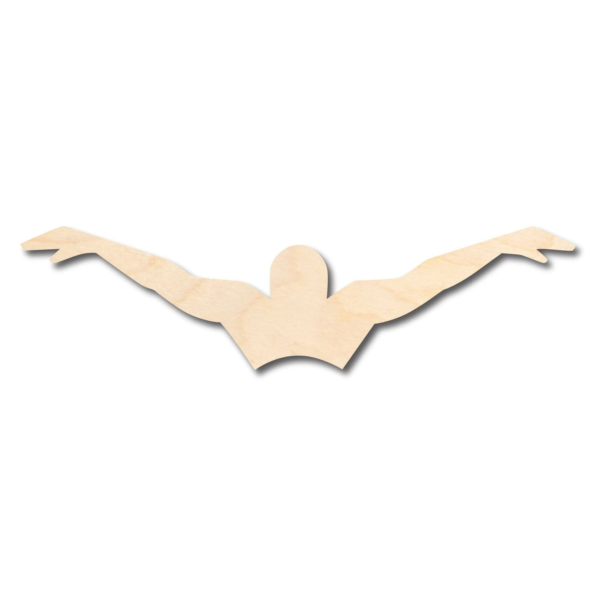 Unfinished Wood Swimming Butterfly Shape - Craft - up to 46" DIY