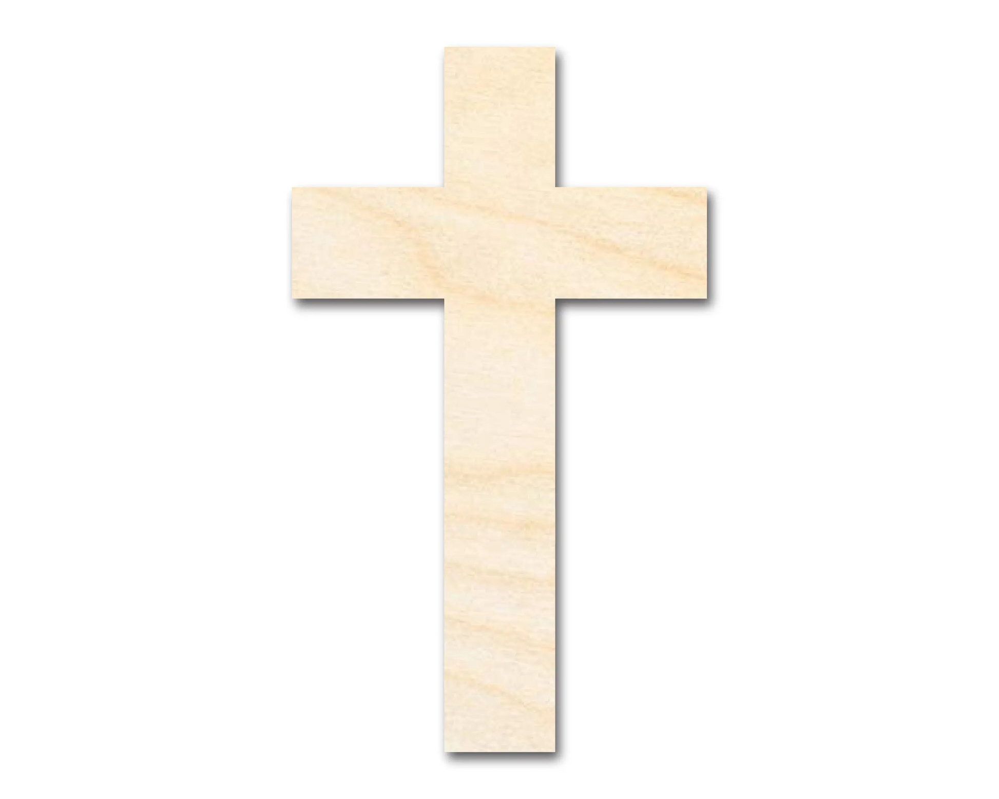 Bigger Better | Unfinished Wood Tall Cross Shape | DIY Craft Cutout |