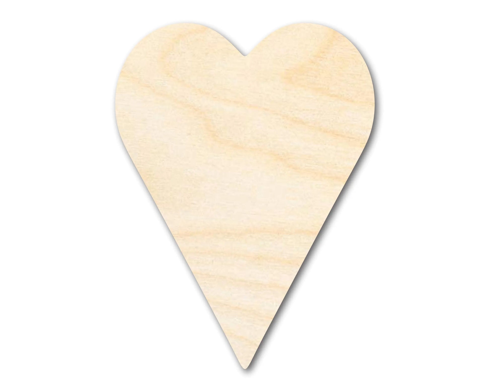 Unfinished Wood Tall Heart Shape | Valentine's Day  | DIY Craft Cutout | Up to 46"