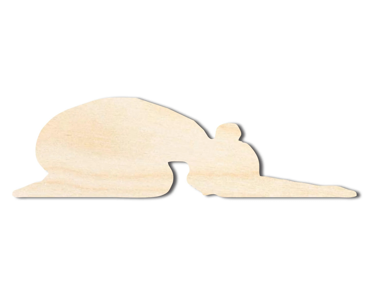 Unfinished Wood Yoga Child's Pose Shape | DIY Craft Cutout | up to 46" DIY
