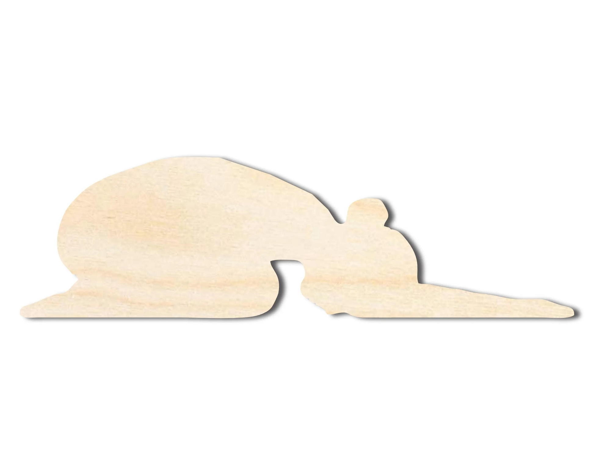 Unfinished Wood Yoga Child's Pose Shape | DIY Craft Cutout | up to 46" DIY