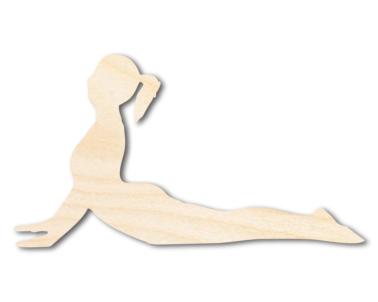 Unfinished Wood Yoga Cobra Pose Shape | DIY Craft Cutout | up to 46" DIY