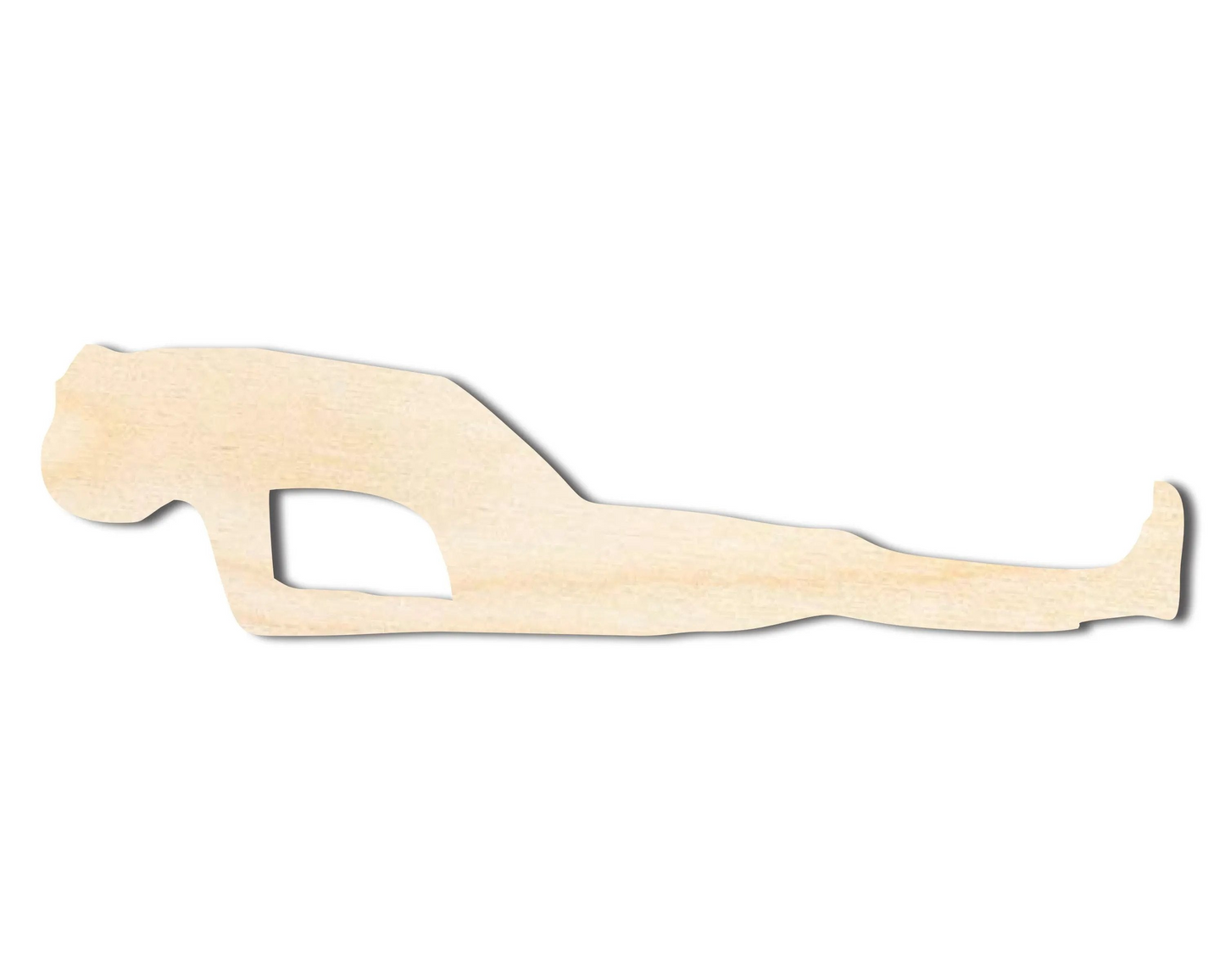 Unfinished Wood Yoga Fish Pose Shape | DIY Craft Cutout | up to 46" DIY