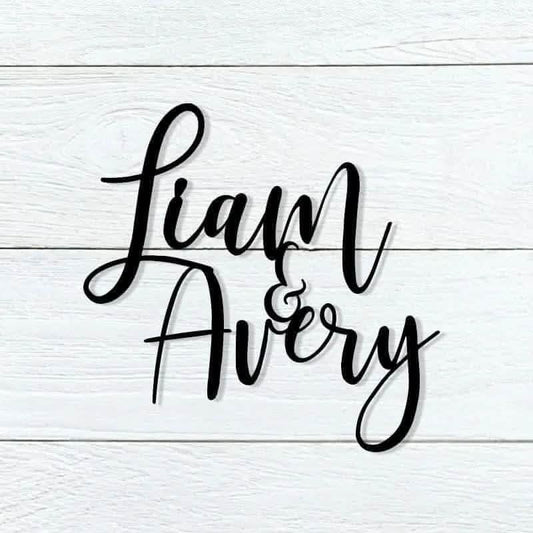 Couple Name Sign - Personalized - NameSigns.com