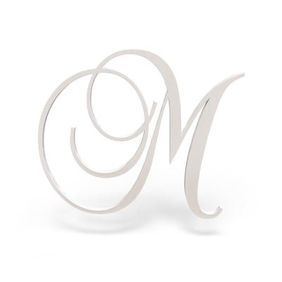 Custom Single Wood Letter Script Monogram – Elegant Personalized Wall Decor - Baby Shower, Nursery, Wedding Decor - NameSigns.com