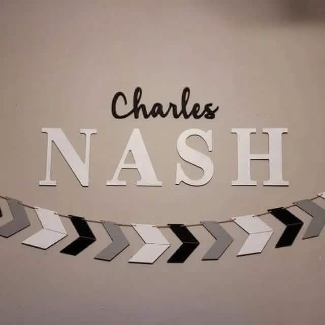 Custom Wood Name Sign - Brittany Font - NameSigns.com