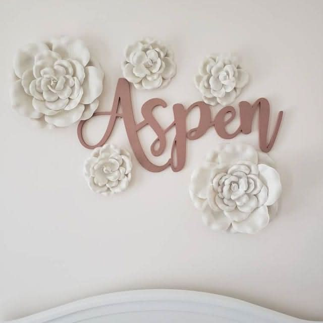 Custom Wood Name Sign - Brittany Font - NameSigns.com