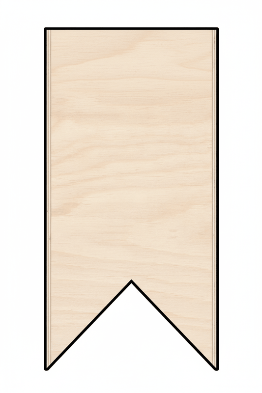 Custom Wooden Banner Shape for Crafts and Door Hangers - Laser Cut– Wood Round Cutout for DIY Projects Blank Door Hanger Wooden Cutout Cut Outs - Unfinished - NameSigns.com