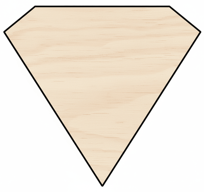 Custom Wooden Diamond Shape for Crafts and Door Hangers - Laser Cut– Wood Round Cutout for DIY Projects Blank Door Hanger Wooden Cutout Cut Outs - Unfinished - NameSigns.com