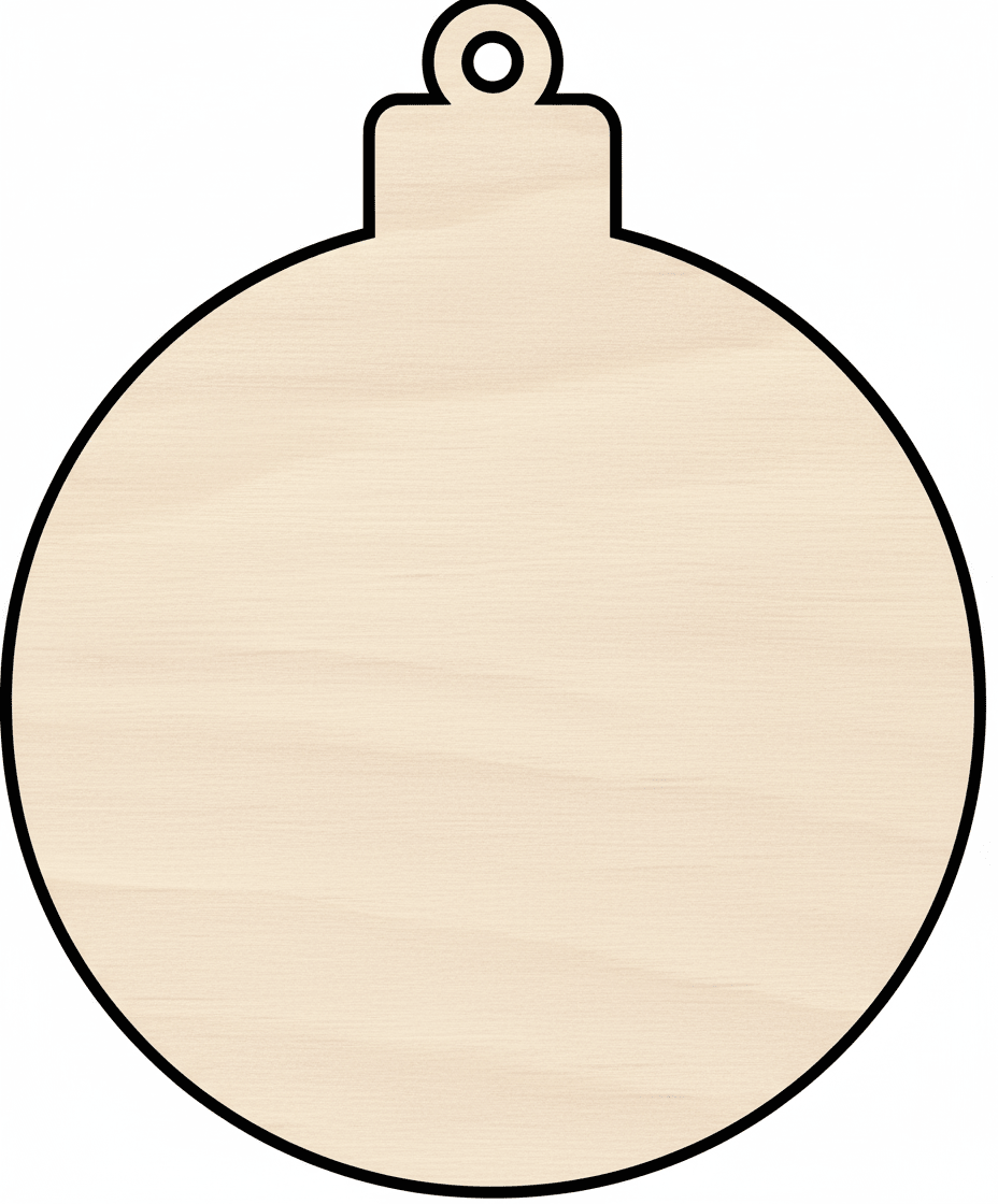 Custom Wooden Ornament Shape for Crafts and Door Hangers - Laser Cut– Wood Round Cutout for DIY Projects Blank Door Hanger Wooden Cutout Cut Outs - Unfinished - NameSigns.com