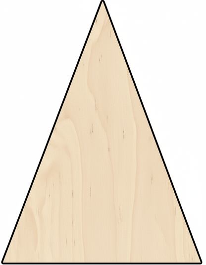 Custom Wooden Pennant Triangle Shape for Crafts and Door Hangers - Laser Cut– Wood Round Cutout for DIY Projects Blank Door Hanger Wooden Cutout Cut Outs - Unfinished - NameSigns.com