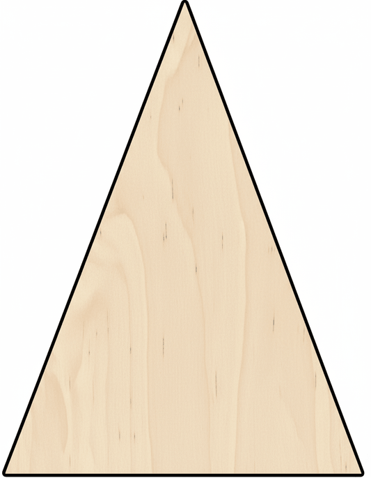 Custom Wooden Pennant Triangle Shape for Crafts and Door Hangers - Laser Cut– Wood Round Cutout for DIY Projects Blank Door Hanger Wooden Cutout Cut Outs - Unfinished - NameSigns.com