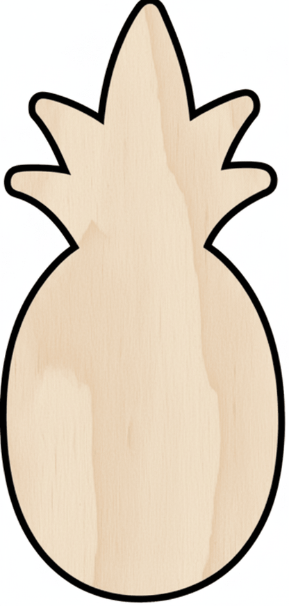 Custom Wooden Pineapple Shape for Crafts and Door Hangers - Laser Cut– Wood Round Cutout for DIY Projects Blank Door Hanger Wooden Cutout Cut Outs - Unfinished - NameSigns.com