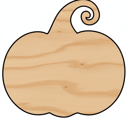 Custom Wooden Pumpkin Shape for Crafts and Door Hangers - Laser Cut– Wood Round Cutout for DIY Projects Blank Door Hanger Wooden Cutout Cut Outs - Unfinished - NameSigns.com