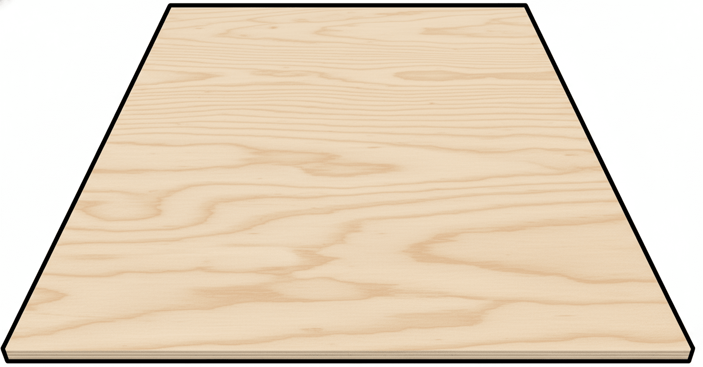 Custom Wooden Trapezoid Shape for Crafts and Door Hangers - Laser Cut– Wood Round Cutout for DIY Projects Blank Door Hanger Wooden Cutout Cut Outs - Unfinished - NameSigns.com