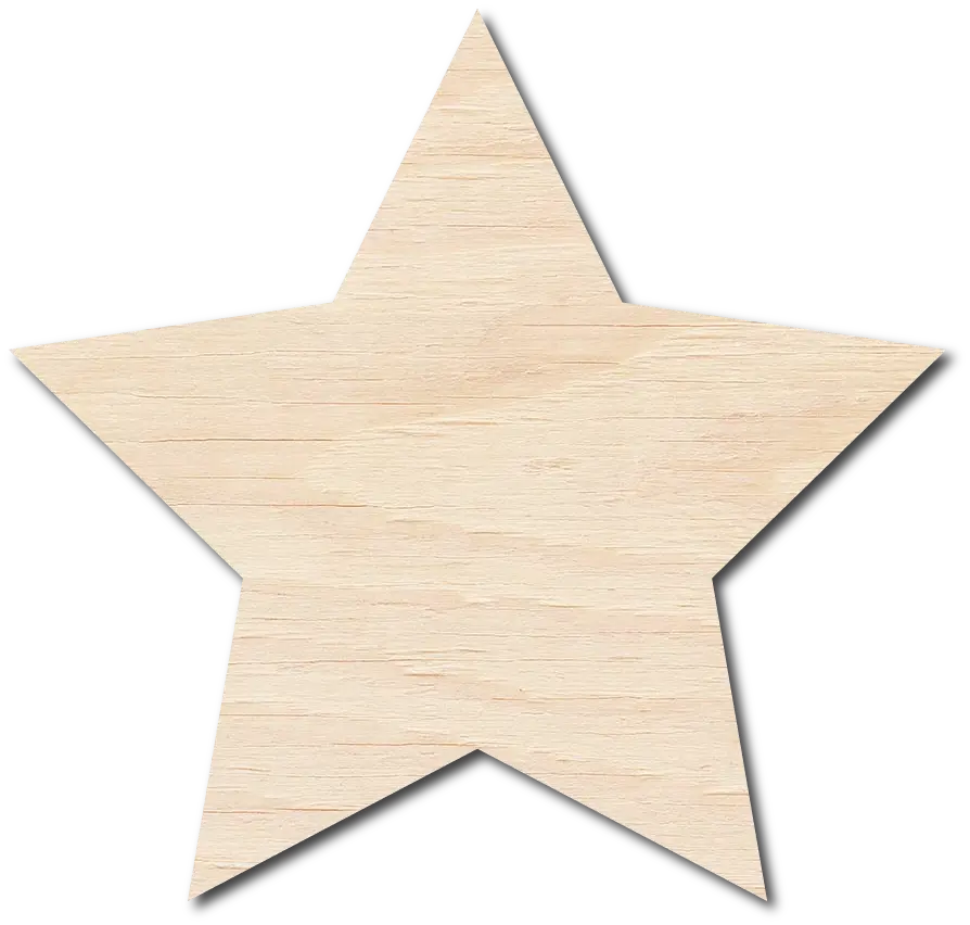 a wooden cutout of a star