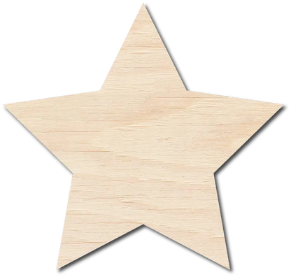 a wooden cutout of a star