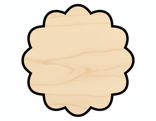 Full Wreath Door Hanger DIY Craft Cutout Door Hanger Blank Door Hanger Wooden Cutout Cut Outs - Unfinished - NameSigns.com