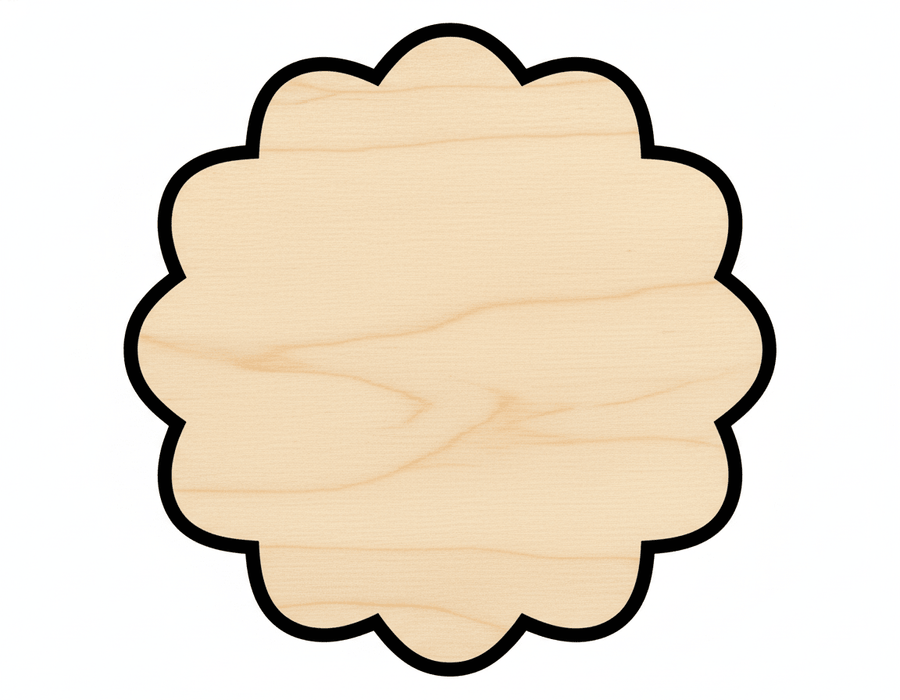 Full Wreath Door Hanger DIY Craft Cutout Door Hanger Blank Door Hanger Wooden Cutout Cut Outs - Unfinished - NameSigns.com