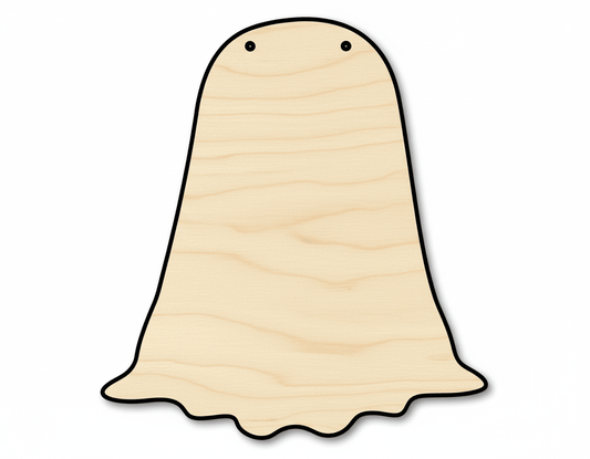 Ghost Door Hanger DIY Craft Cutout Door Hanger Blank Door Hanger Wooden Cutout Cut Outs - Unfinished - NameSigns.com