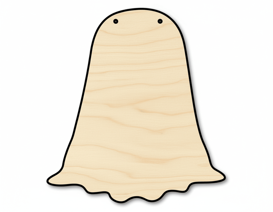 Ghost Door Hanger DIY Craft Cutout Door Hanger Blank Door Hanger Wooden Cutout Cut Outs - Unfinished - NameSigns.com