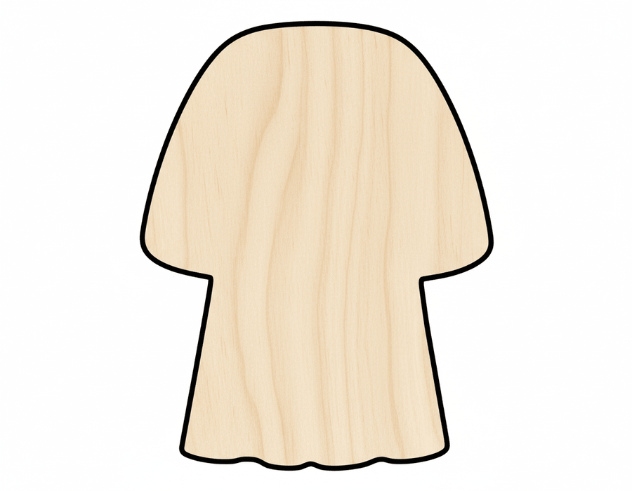 Graduation Robe Shape Wood Craft Blank Door Hanger Wooden Cutout Cut Outs - Unfinished - NameSigns.com