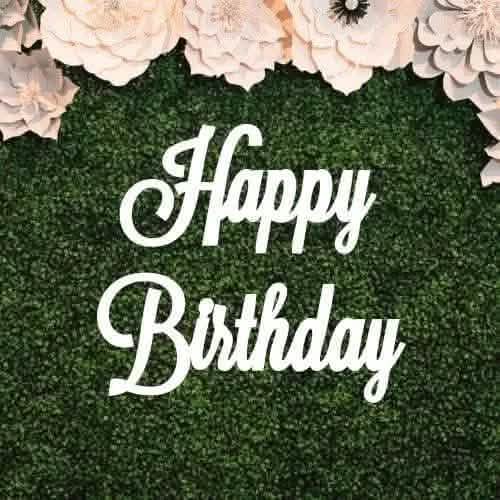 Happy Birthday Wood Sign - Personalized - NameSigns.com