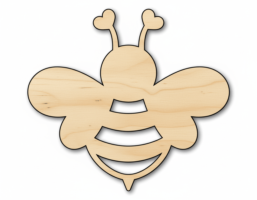 Heart Cutout – Paintable Wood Craft Shapes | Baltic Birch Plywood Blank Door Hanger Wooden Cutout Cut Outs - Unfinished - NameSigns.com