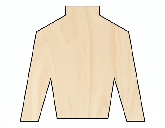 Jockey Silk Shape DIY Craft Cutout Blank Door Hanger Wooden Cutout Cut Outs - Unfinished - NameSigns.com